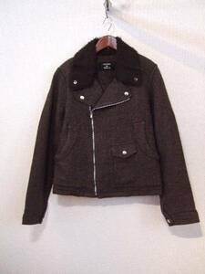 ZUCCA tea eli fur attaching Rider's type blouson (USED)122712MP