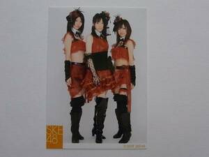 SKE48 松井玲奈 松下唯 山下もえ「雨のピアニスト」2009生写真③