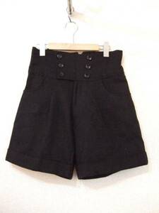  black high waist short pants (USED)82313