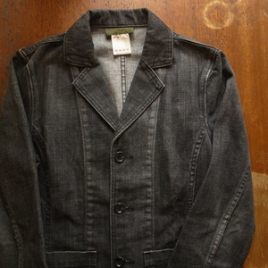 green green black Denim tailored jacket / HYKE high k+