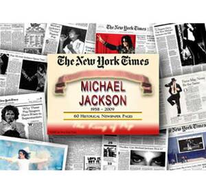 マイケルジャクソン The New York Times Historical NewsPaper 当時の新聞復刻版