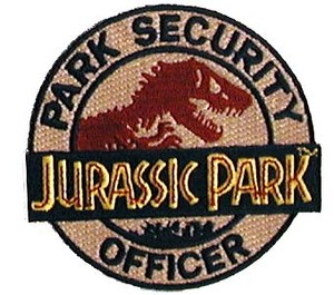 ジュラシックパーク　公園警備員　刺繍ワッペン