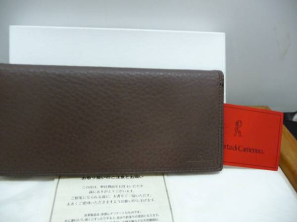 半額以下新品 ロベルタカメリーノ 皮長財布 小銭入付箱カード