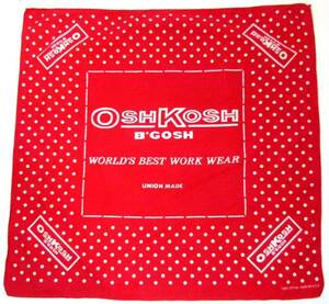  Vintage 1970s OSH-KOSH( Oshkosh ) dot pattern bandana 7b-6-034