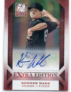 2013 Elite Extra Konner Wade Auto /698