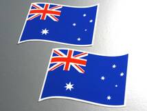 w2■オーストラリア国旗ステッカー2枚セット■シール OC_画像1