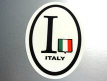 Z0D1縦●ビークルID/イタリア国識別ステッカー●シール FIAT フィアット 500 ヨーロッパ 国旗 国名 Italy Italia ローマ 車に_Wc EU(1_画像1