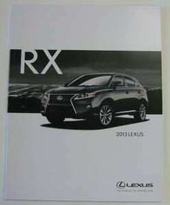  Canada specification RX*2013 catalog 