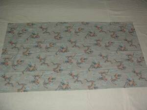  handmade, cotton 100%, tablecloth, dragon .. water, gray 