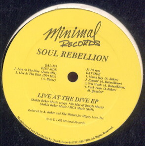 ⑤12) SOUL REBELLION / LIVE AT THE DIVE EP
