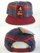 ミッキーマウス 90s VINTAGE デッドストック ヴィンテージ スナップバック キャップ SNAPBACK CAP ディズニー MICKEY MOUSE アメコミ_画像1