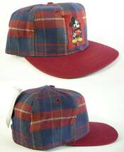 ミッキーマウス 90s VINTAGE デッドストック ヴィンテージ スナップバック キャップ SNAPBACK CAP ディズニー MICKEY MOUSE アメコミ_画像2