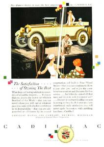 *1925 year. automobile advertisement Cadillac 3 Cadillac