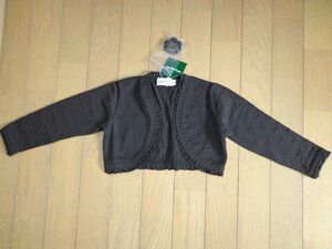  new goods * Miki House * bolero manner cardigan, examination *100, black ②