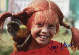 長くつ下のピッピ インゲル・ニルッセン サイン フォト PIPPI