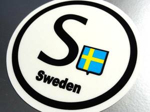 Z0E●ビークルID/スウェーデン国識別ステッカー 10cm●国旗_EU(1