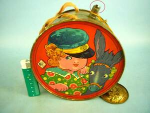  war front * tin plate futoshi hand drum * child * donkey * musical instruments map pattern * former times old toy * lack of equipped .