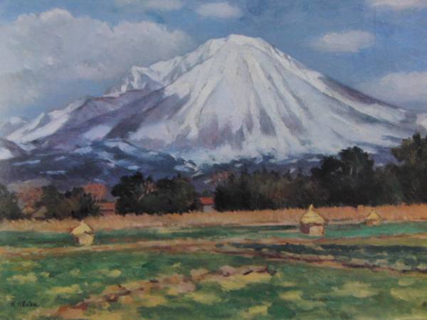 【真作】 香田勝太 「夏草」共箱付属