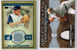 ３枚セット Cliff Lee CLE Upper Deck Jersey 325枚限定含む三枚セット 2009 UD Sweet Spot 2006 UD Artifacts 2015 topps series1 