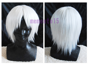  silver silver heat-resisting Short wig Magi ja-faruMAGI costume play clothes cosplay 