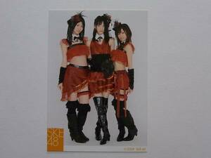 SKE48 松井玲奈 松下唯 山下もえ「雨のピアニスト」2009生写真④