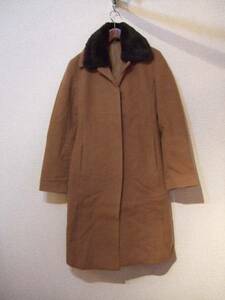 ine beige fake fur coat (USED)120613)