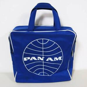 1960年代 新品 パンナムバッグ(Pan Am) 正方形 ブルー #302