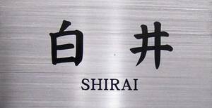  high class etching character sculpture. handmade nameplate. help stainless steel nameplate S80200