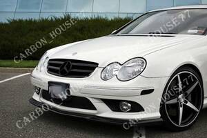 ★BENZ W209 CLK55 550 AMG カーボン フロント リップ スポイラー 2002-2006☆.