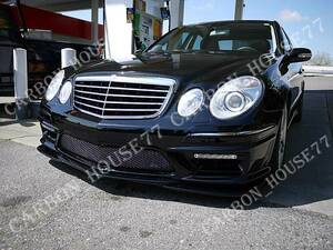 ★BENZ W211 E63 AMG フロント リップ スポイラー GH型 FRP製 未塗装 2006-2009☆