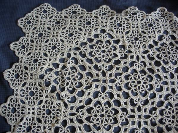 * Tatting Lace Handmade Bed Cover Sofa Cover Classic Lace Multipurpose Cover 440 Motifs Handicraft ☺, handmade works, bedding, Bedspread, sheets