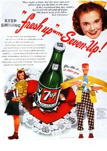 ●034F　1946年のレトロ広告　セブンアップ　7UP