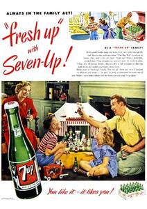●096F　1949年のレトロ広告　セブンアップ　7UP