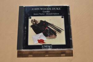 John Woods Duke(デューク)：歌曲集@ ジェームズ・テイラー（テノール）&ドナルド・スルゼン（ピアノ）輸入盤