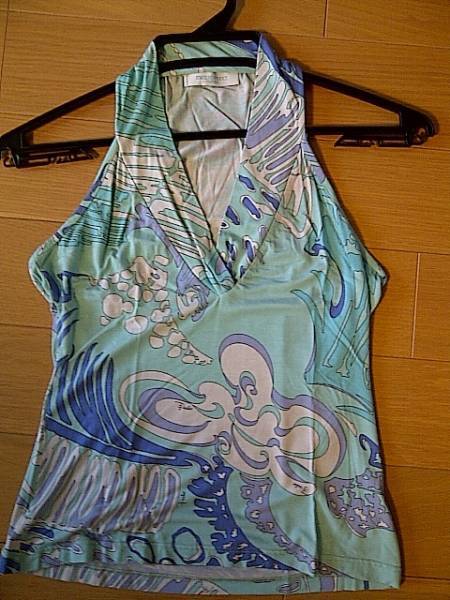 エミリオプッチ トップス EMILIO PUCCI アメリカンスリーブ ホルターネック カットソー ヴィンテージ イタリア