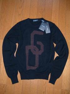  unused cashmere 100% DOLCE&GABBANA DG Logo sweater ..... not 