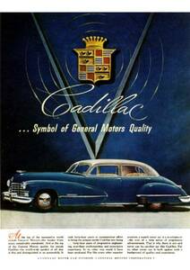 ◆1946年の自動車広告　キャデラック2　Cadillac