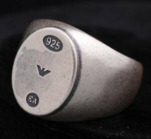 [EAAC413] Emporio Armani. silver ring (21.5 number ) new goods 