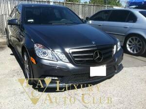 2010-2013 ベンツ W212 Eクラス マットブラックグリル E350 E550 E63 bluetec スポ－ツグリル 専用設計 外装カスタム ボディ－パ－ツ