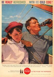 ●020F　1959年のレトロ広告　コカコーラ　COCA-COLA　COKE