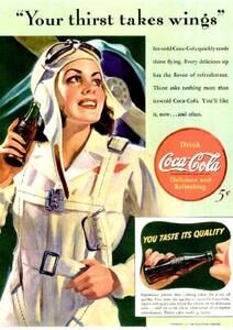 ●065F　1941年のレトロ広告　コカコーラ　Coca-Cola　Coke