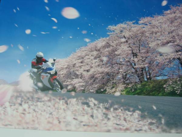 ★2012 Calendar Honda Honda jet CBR250R CR-Z CRF450R FCX Calendar not for sale Photo Image Beautiful Japanese Spring Cherry Blossom Trees Snowstorm Four Seasons★, Motorcycle related goods, By motorcycle manufacturer, Honda