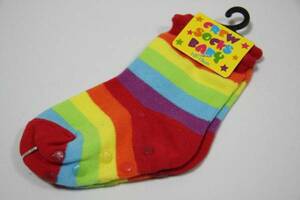  симпатичный Rainbow цвет рисунок baby носки носки /10-15cm....