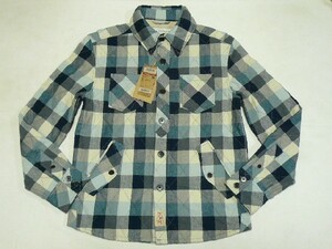 新品LEVISリーバイス[FlannelWorkerJacket]中綿ジャケットM(38)青チェック\11000