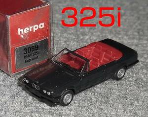 1/87 BMW 325i кабриолет black metallic herpa