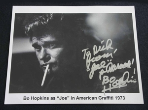 1973年 アメリカン・グラフィティ ボー・ホプキンス 直筆 サイン