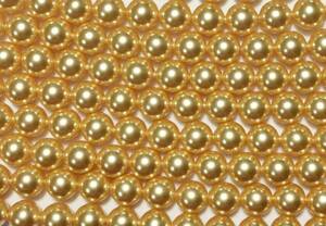  Swarovski #5810 [ Gold ]9mm approximately 50 piece 