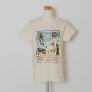 即決★新品♪ハレイワ HALEIWA PALM TREE プリント 半袖Tシャツ ナチュラル