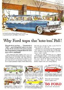 ◆1956年の自動車広告　フォード　パークレーン　FORD