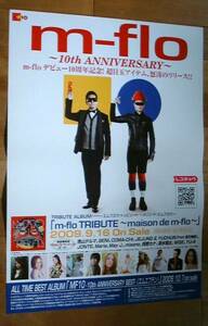 m-flo／10th ANNIVWRSARY 未使用告知ポスター